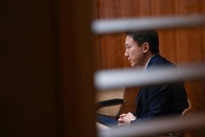 TikTok chief executive Shou Zi Chew is interviewed at the company's office near Capitol Hill last month. "We hear general unrelated fears, analogies, associations that don't make sense" about the popular app, he said. Washington Post photo by Matt McClain.
