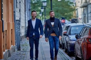 Penni.io - Adm. direktør Jeppe Klausen (t.h.) og kommerciel direktør Esben Toftdahl Nielsen. Foto: PR