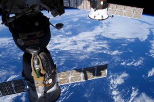 Udsigten fra den internationale rumstation ISS