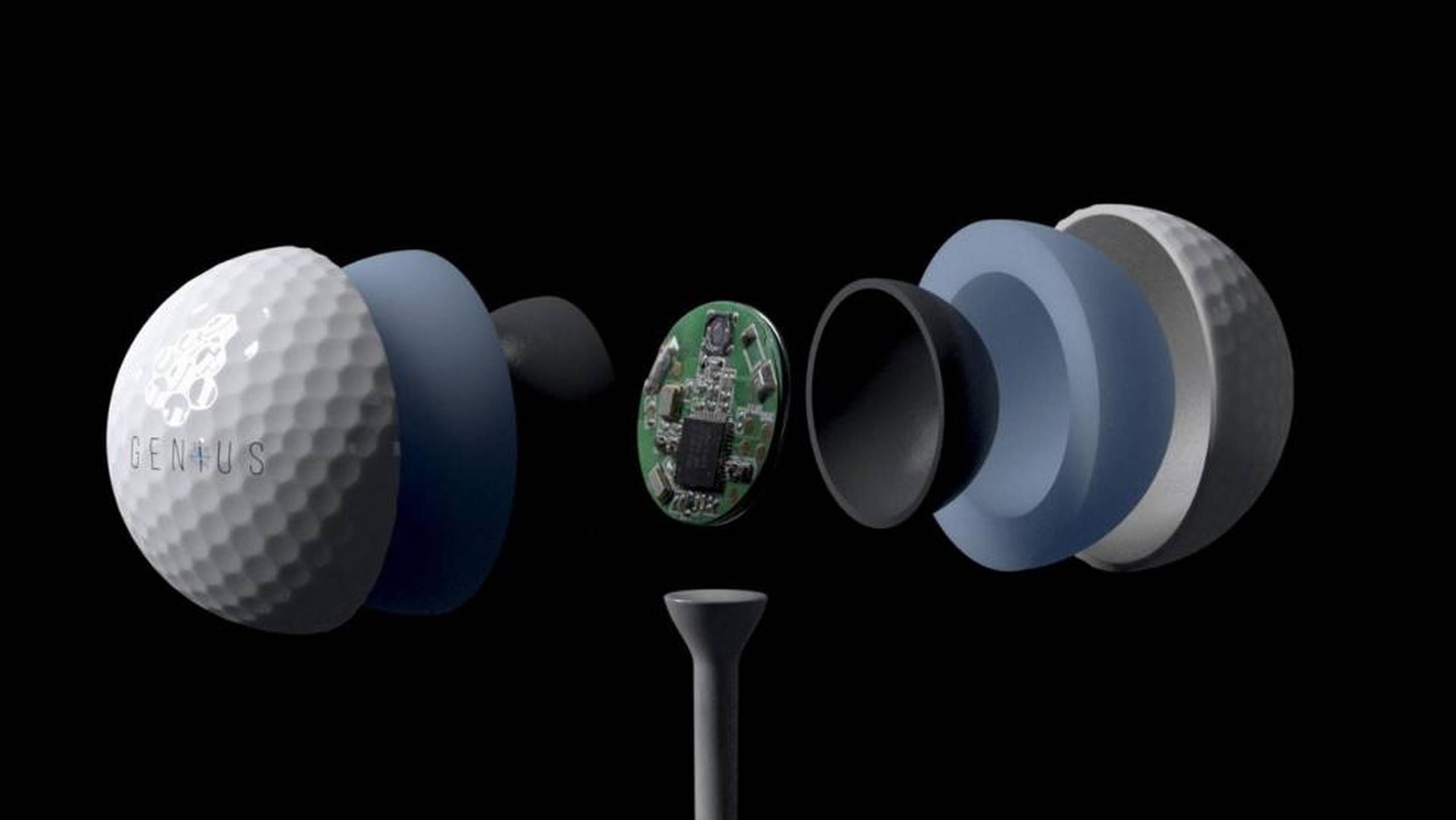 klippe liner grund Endelig: Golfbold på vej med indbygget GPS