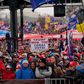 Supporters listen as US President Donald Trump speaks on The Ellipse outside of the White House January 6, 2021, in Washington, DC. - Demonstrators across Washington are protesting the 2020 presidential election Electoral Vote Certification by the US Congress. (Photo by MANDEL NGAN / AFP)