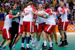 Sport vækker følelser, og de danske håndboldherrer var da også jævnt veltilfredse, da de havde slået Frankrig i OL-finalen og dermed vandt en af to danske guldmedaljer i Rio, hvor i alt 15 medaljer havde danske modtagere. Foto: Jens Dresling/Polfoto