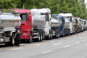 Lastbilchauffører fra Cargo Truckers Solidarity har stoppet deres strejke. Foto: Yonhap News Agency/Reuters/Ritzau Scanpix