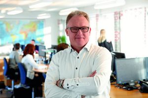 Henrik Dam Larsen er topchef hos DB Schenker i Danmark. Foto: Schenker