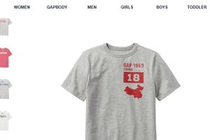 Den amerikanske tøjkæde Gap har trukket en T-shirt tilbage med et »fejlagtigt« kort over Kina.
