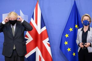  Brexit-forhandlingerne har nået slutfasen, og her må politikerne i skikkelse af premierminister Boris Johnson og EU-kommissionsformand Ursula von der Leyen tage over fra diplomaterne. En aftale er dog endnu ikke i sigte. Foto: Ritzau Scanpix  