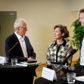 Fra venstre mod højre ses formand Anders Eldrup samt medlemmerne Ninette Pilegaard, DTU, Mogens Fosgerau, Københavns Universitet og Otto Anker Nielsen, DTU. Foto: Jens Dresling
