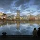 Scandics hotel er bygningen til venstre på billedet. Planen var, at det skulle åbne i begyndelsen af 2024, men det kan meget vel blive udskudt nu, da projektet er sparket til hjørne. Foto: PR / Bjarke Ingels Group