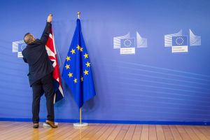 Den 30.marts næste år er Storbritannien ikke længere medlem af EU - uanset om der inden da er indgået en aftale om det fremtidige tilhørsforhold eller ej. Foto: AP