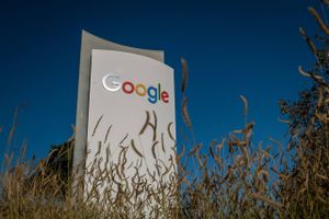 Signage in front of a building on the Google campus in Mountain View, California, U.S., on Wednesday, Oct. 21, 2020. The U.S. Justice Department sued Alphabet Inc.'s Google in the most significant antitrust case against an American company in two decades, kicking off what promises to be a volley of legal actions against the search giant for allegedly abusing its market power. Bloomberg photo by David Paul Morris