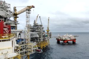 Det nyeste oliefelt "Johan Sverdrup" vil bidrage til en så stor vækst, at Norge vil overhale Kuwait og Kasakhstan på listen over verdens største olieproducenter. Foto: Reuters/Nerijus Adomaitis
