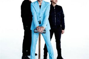 Depeche Mode består i dag af Andy Fletcher (tv.), Dave Gahan og Martin Gore. PR-foto