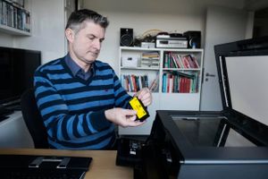 Kim Sørensen Ramus oplevede, at hans HP-printer uden hans vidende en nat blev opdateret, så den ikke længere kunne bruge uoriginale patroner. Foto: Kenneth Lysbjerg Koustrup