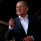 Olaf Scholz, der kommer fra Hamborg, førte valgkamp for SPD i nordtyske Slesvig-Holsten, men kansler-effekten udeblev, og socialdemokraterne fik en ordentlig øretæve. Fredag forsøgte han så at hjælpe partiet i Nordhrein-Westfalen REUTERS/Benjamin Westhoff