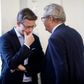 Venstres Karsten Lauritzen og Preben Bang Henriksen er ikke nævnt ved navn af Jakob Ellemann-Jensen i forbindelse med dagens udmelding. Men de kan hurtigt vise sig at være interessante navne i en rokade. Arkivfoto: Jens Dresling