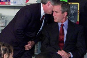 Tidligere præsident George W. Bush stemte ifølge en talsmand blankt. Han ville ikke stemme på sin partifælle Donald Trump. Foto: Doug Mills/AP