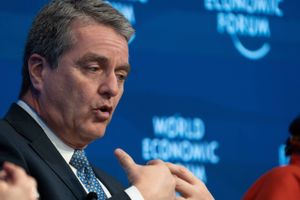 WTO's generaldirektør Roberto Azevêdo skal om kort tid på besøg i Det Hvide Hus. Foto: WEF/Greg Beadle