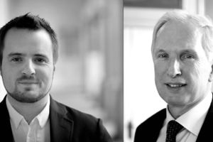 Simon Kollerup og Christian Frigast, bestyrelsesformand EKF Danmarks Eksportkredit