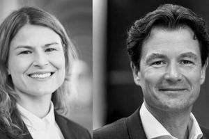 Malene Thiele, CSR-chef i Dansk Erhverv og Peter Albrechtsen, Vice President i KMD