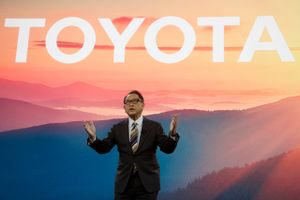 Akio Toyoda, præsident for Toyota Motor Corp. og formand for de japanske bilproducenters sammenslutning. Foto: AP/Ross D. Franklin