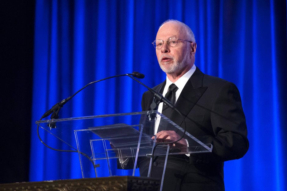 Paul Singer, founder and CEO of hedge fund Elliott Management Corporation, speaks at the Manhattan Institute for Policy Research Alexander Hamilton Award Dinner, Monday, May 12, 2014, in New York. Republican establishment favorites, former Florida Gov. Jeb Bush and Wisconsin Rep. Paul Ryan, courted some of Wall Street’s most powerful political donors Monday night, competing for attention from hedge fund executives gathered in midtown Manhattan as the early jockeying in the 2016 presidential contest quietly continues.   (AP Photo/John Minchillo)