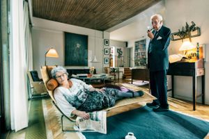 Poul Johan Svanholm og Lise Svanholm. Foto: Per morten Abrahamsen for Husk Altid Ledestjernen – Arven efter hr. Møller