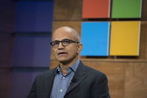 Satya Nadella took over as CEO of Microsoft in 2014 and pivoted the technology giant into the hugely lucrative and expanding cloud arena. Foto: Bloomberg photo by David Ryder