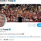 The manipulated video Trump tweeted Thursday remains unlabeled on Facebook, where it received more than 100,000 likes and more than 26,000 shares. Foto: Screendump fra Trumps Twitter-konto.