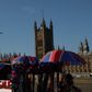 I London ventede man torsdag fortsat på en udmelding fra de øvrige EU-lande om, hvordan de stiller sig til parlamentets – ikke regeringens – anmodning om udskydelse af brexit-datoen. Foto: Isabel Infantes/AFP