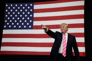 Aktiemarkederne frygter, at en sejr til Donald Trump vil ramme handelsforbindelserne mellem ikke mindst Europa og USA. Foto: John Locher/AP