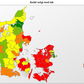 Andelen af boligejere, der har måttet sælge med tab, fordelt på landsplan. Kilde: Boligsiden.dk.