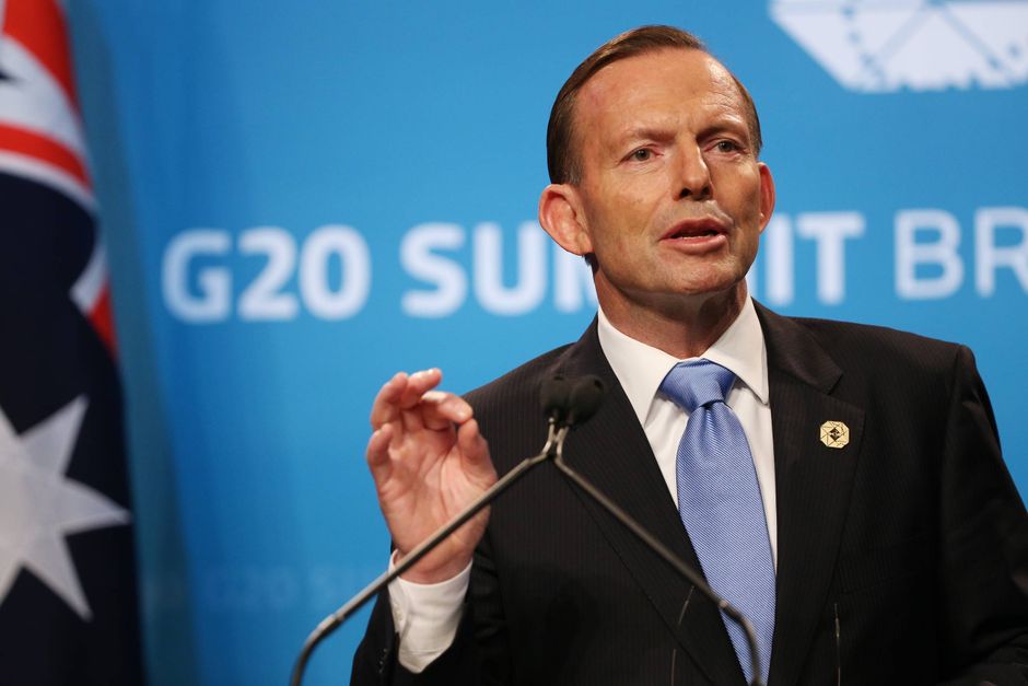 Den australske premierminister Tony Abbott.
