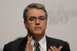Skuffelsen lyser ud af ansigtet på WTO's generaldirektør Roberto Azevêdo ved slutningen af den 11. Ministerkonference i Buenos Aires. Foto: AP/Natacha Pisarenko