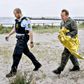 Ubådsejer Peter Madsen havde været alene på ubåden, sagde han, da han fredag den 11. august kom i land efter en redningsaktion i Køge Bugt. Han ændrede senere forklaring. Foto: Bax Lindhardt/Scanpix