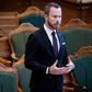 Venstres Jakob Ellemann-Jensen forhandler i disse dage med statsministeren og de øvrige partier om yderligere genåbning. Foto: Liselotte Sabroe/Ritzau Scanpix