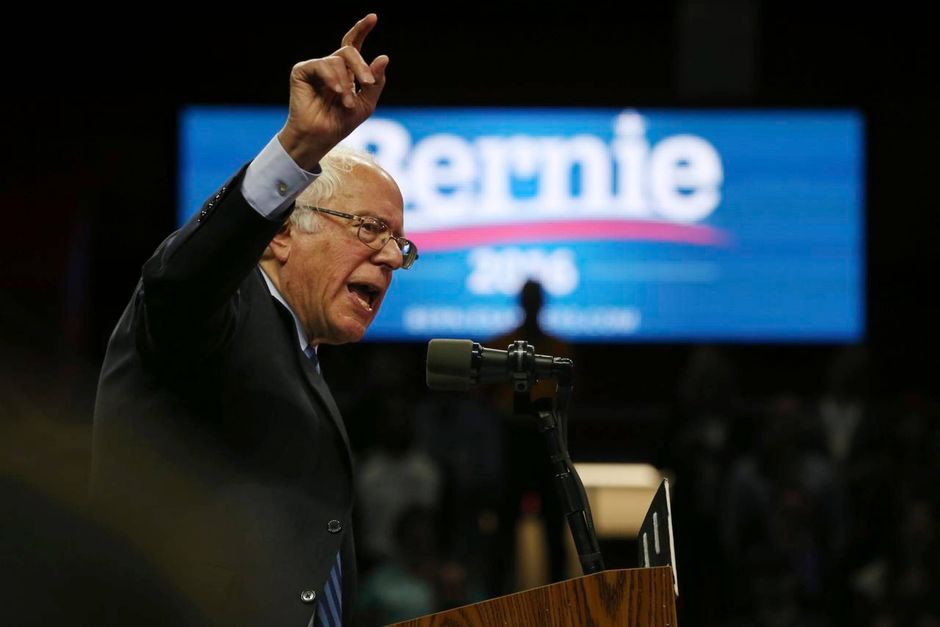 Hillary Clintons rival, Bernie Sanders, lover efter ny sejr at fortsætte kampen til målstregen. Foto Mel Evans/AP.
