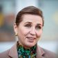 Statsminister Mette Frederiksen besøger Bornholm, torsdag den 7. april 2022. Under besøget har statsministeren fokus på situationen i Ukraine, efter Rusland har invaderet landet. Hun besigtiger bl.a. militære anlæg og afvisningsbredskabet som består af F16 fly i Rønne lufthavn.. (Foto: Pelle Rink/Ritzau Scanpix)
