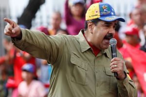 Præsident Nicolas Maduro vil forsøge at blive genvalgt til april, men omfattende uregelmæssigheder ved tidligere valg har udløst amerikanske sanktioner, der kan blive skærpet. Foto: AP/Ariana Cubillos