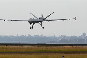 Den amerikanske drone, MQ-9 Reaper - også kaldte Predator B.