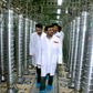Irans tidligere præsident Mahmoud Ahmadinejad blandt uran-centrifugerne på Natanz-anlægget.