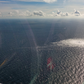 Sådan så havet ved den lækkende gasledning ud mandag. Foto: Forsvaret