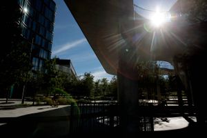 Området ved Skandinaviska Enskilda Bankens, SEB, danske hovedsæde i København. Foto: Peter Hove Olesen