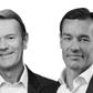 Lars Bo Bertram, adm. direktør i Bankinvest og Rolf Kjærgaard, adm direktør i Vækstfonden