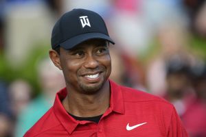 Tiger Woods efter sejren i Tour Championship i Atlanta i 2018. Foto: John Amis/AP