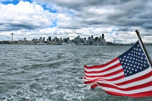 Staten Washington med hovedbyen Seattle havde i 2018 en økonomisk vækst på 5,7 pct. - den højeste i USA. Foto: AP/Sören Stache