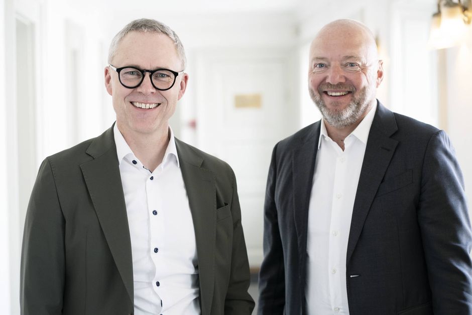 OK's adm. direktør Michael Løve (tv.) bliver næstformand for bestyrelsen i Coop Danmark, hvor Jeff Gravenhorst er formand. PR-foto: Jacob Boserup/OK-Coop.