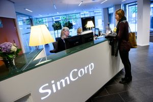     Simcorp er et dansk firma, der leverer finansielle IT-løsninger og ekspertise til kapitalforvaltere verden over. Her reception i SimCorps hovedkontor i Weidekampsgade i København  Foto: Christian Lindgren