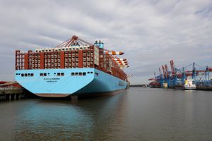 Selv om brændstofforbruget pr. container er det laveste i transportsektoren, kræver det nye, klimaneutrale brændstoffer, hvis skibsfarten skal være CO₂-neutral i 2050. Foto: AP