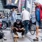 Foreningen Danske Patrioter demonstrerer og brænder koranen af ved Dansk Industri på Rådhuspladsen i København. Foto: Stine Bidstrup