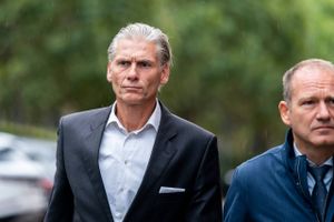 Thomas Borgen, den tidligere topchef i Danske Bank ankommer til retten i Lyngby mandag den 26. september 2022. Thomas Borgen skal afhøres i en erstatningssag hvor en række investorer i udlandet kræver i alt 3, 2 milliarder kroner af Borgen.. (Foto: Ida Marie Odgaard/Ritzau Scanpix)
